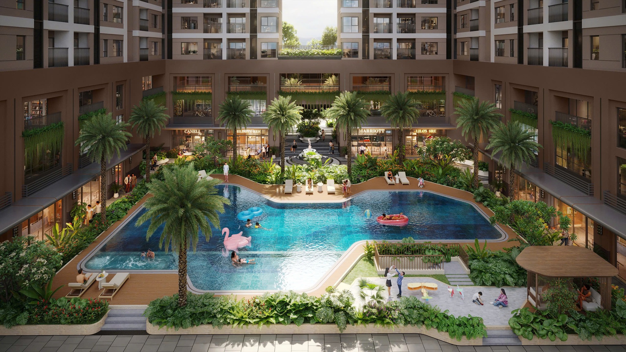 Hồ bơi giải nhiệt dự án Symlife