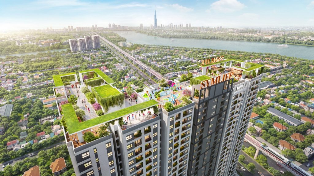 Sky park với đầy mảng xanh của dự án symlife