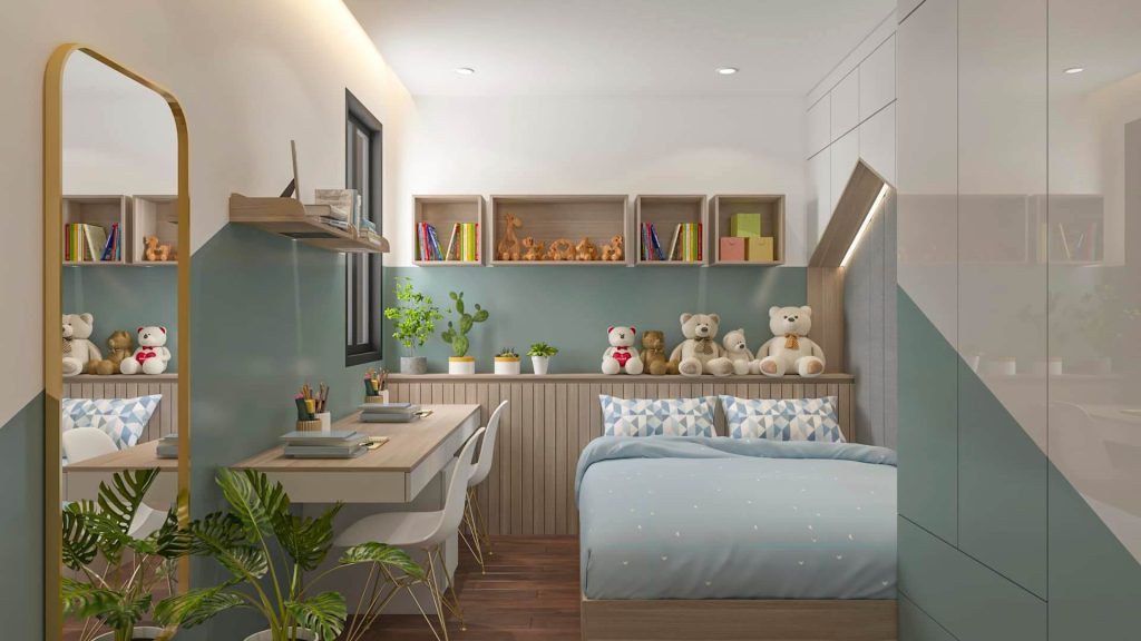 Phòng ngủ nhà mẫu dự án Symlife